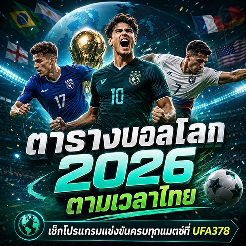 ตารางบอลโลก 2026 ตามเวลาไทย ทุกนัดที่ UFA378
