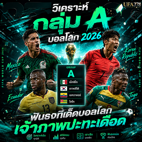 วิเคราะห์กลุ่ม A บอลโลก 2026 ฟันธงทีเด็ดบอลโลกเจ้าภาพปะทะเดือด