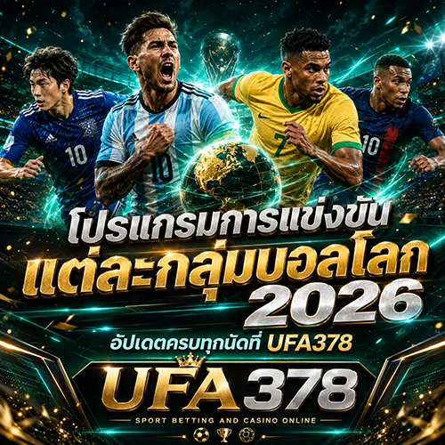 โปรแกรมการแข่งขันแต่ละกลุ่มบอลโลก 2026 อัปเดตครบทุกนัดที่ UFA378
